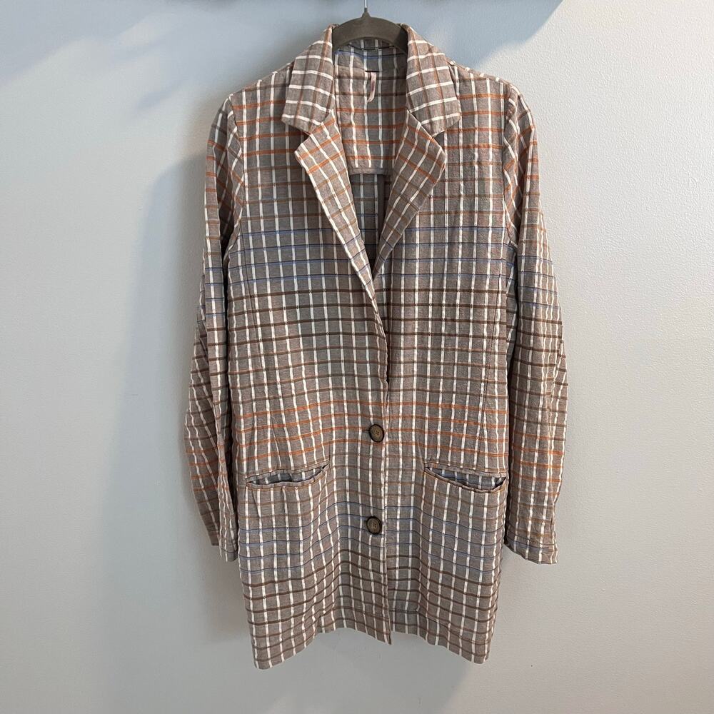 Free People Better Together Long Blazer Jacket Size XS